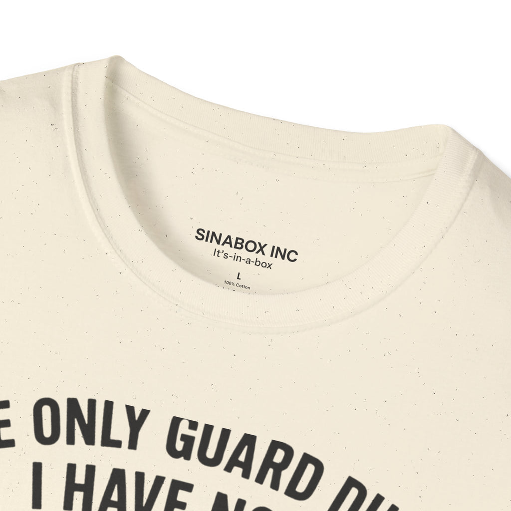 Funny Military T-Shirt, Veterans Gift, President Costume Tee, Guard Duty Humor Shirt, Patriotic Apparel, Unisex Graphic Top