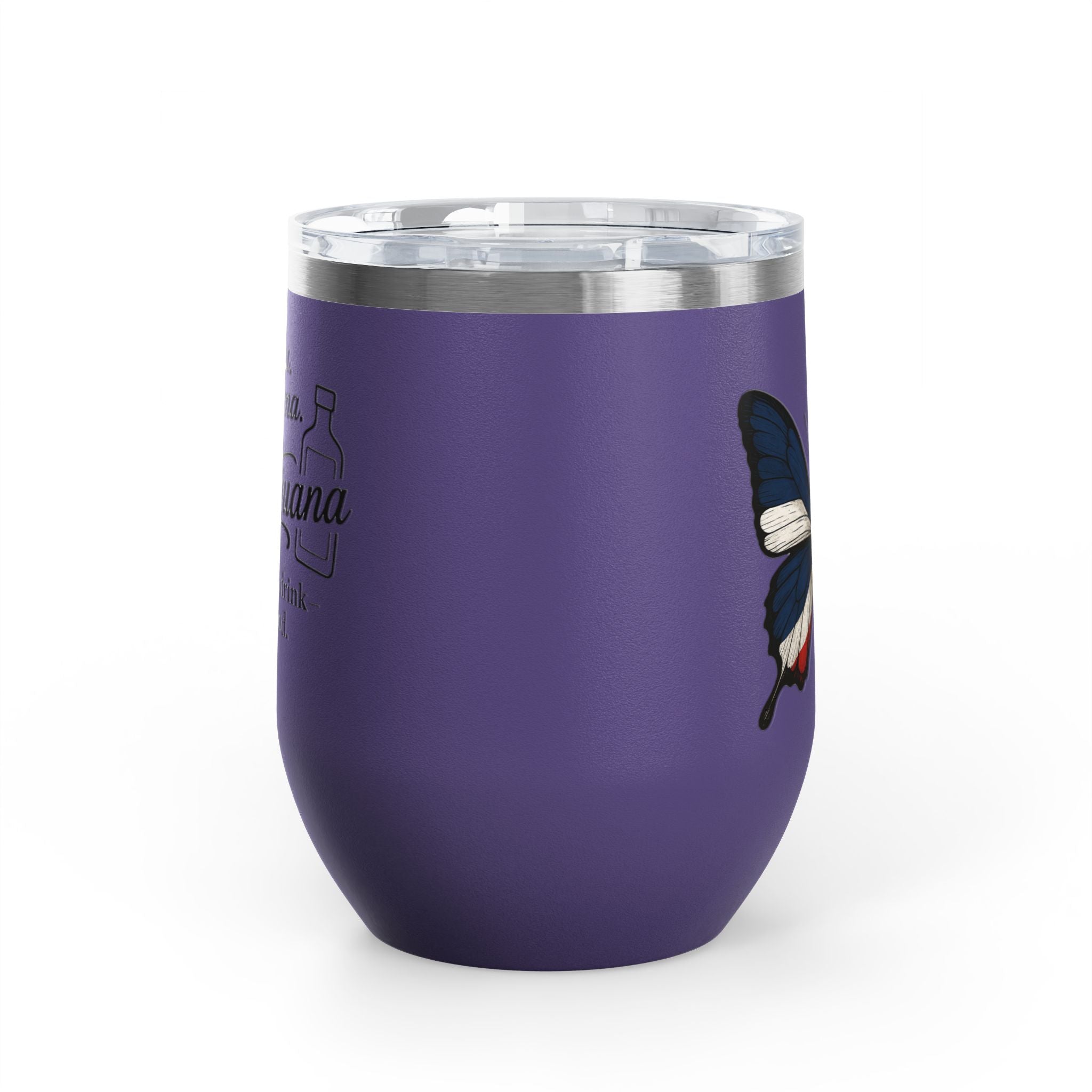Mamajuana Wine Tumbler – 12oz Insulated Drinkware for Celebrating Life's Moments