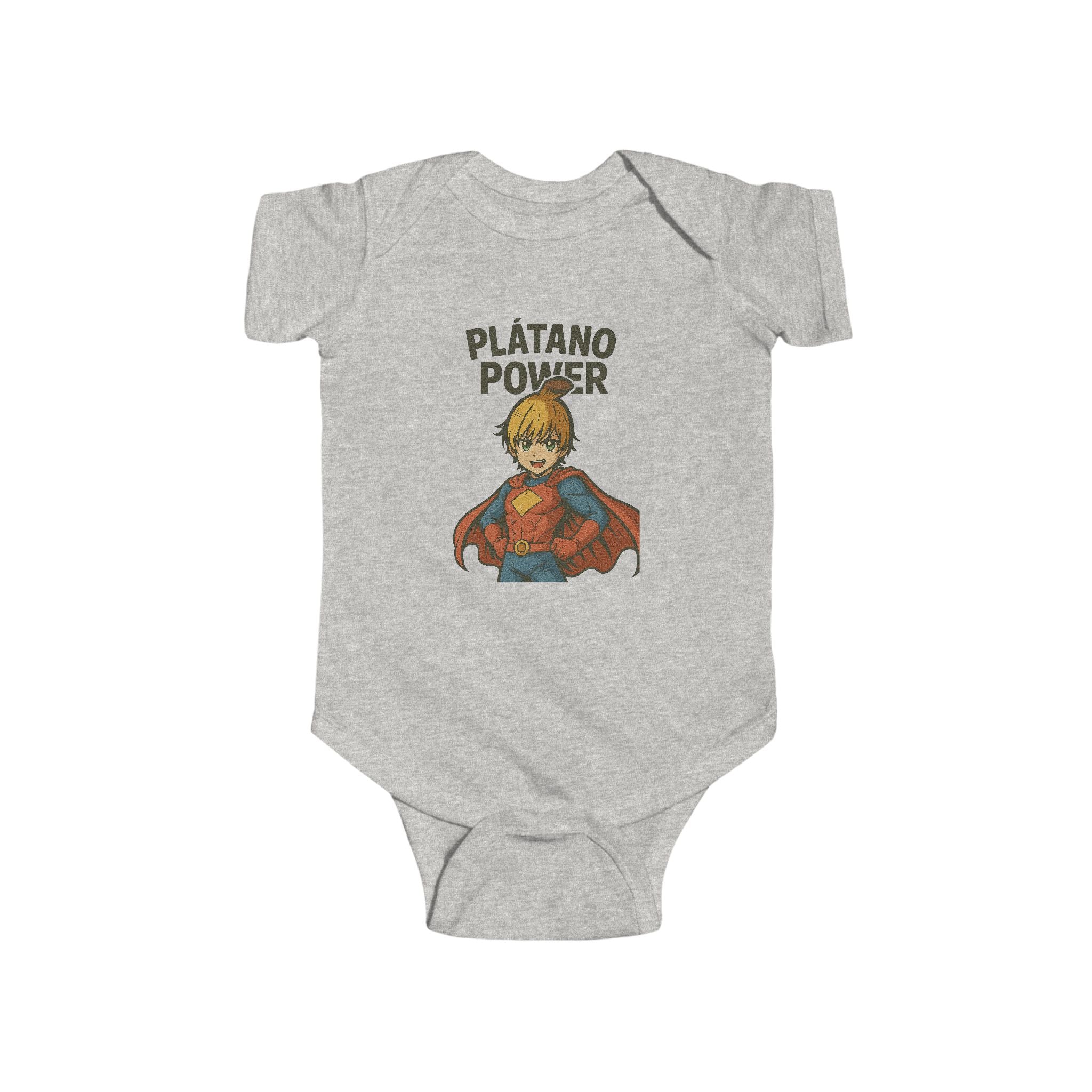 Superhero Baby Bodysuit - 'Plátano Power' Shirt for Infants, Cute Baby Shower Gift, Toddler Clothing, Fun Nursery Decor, Birthday Outfit