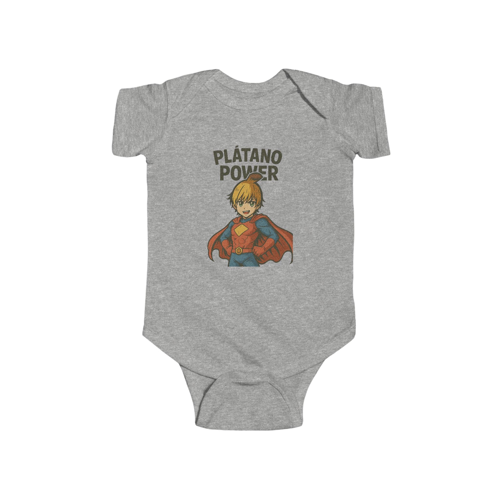 Superhero Baby Bodysuit - 'Plátano Power' Shirt for Infants, Cute Baby Shower Gift, Toddler Clothing, Fun Nursery Decor, Birthday Outfit