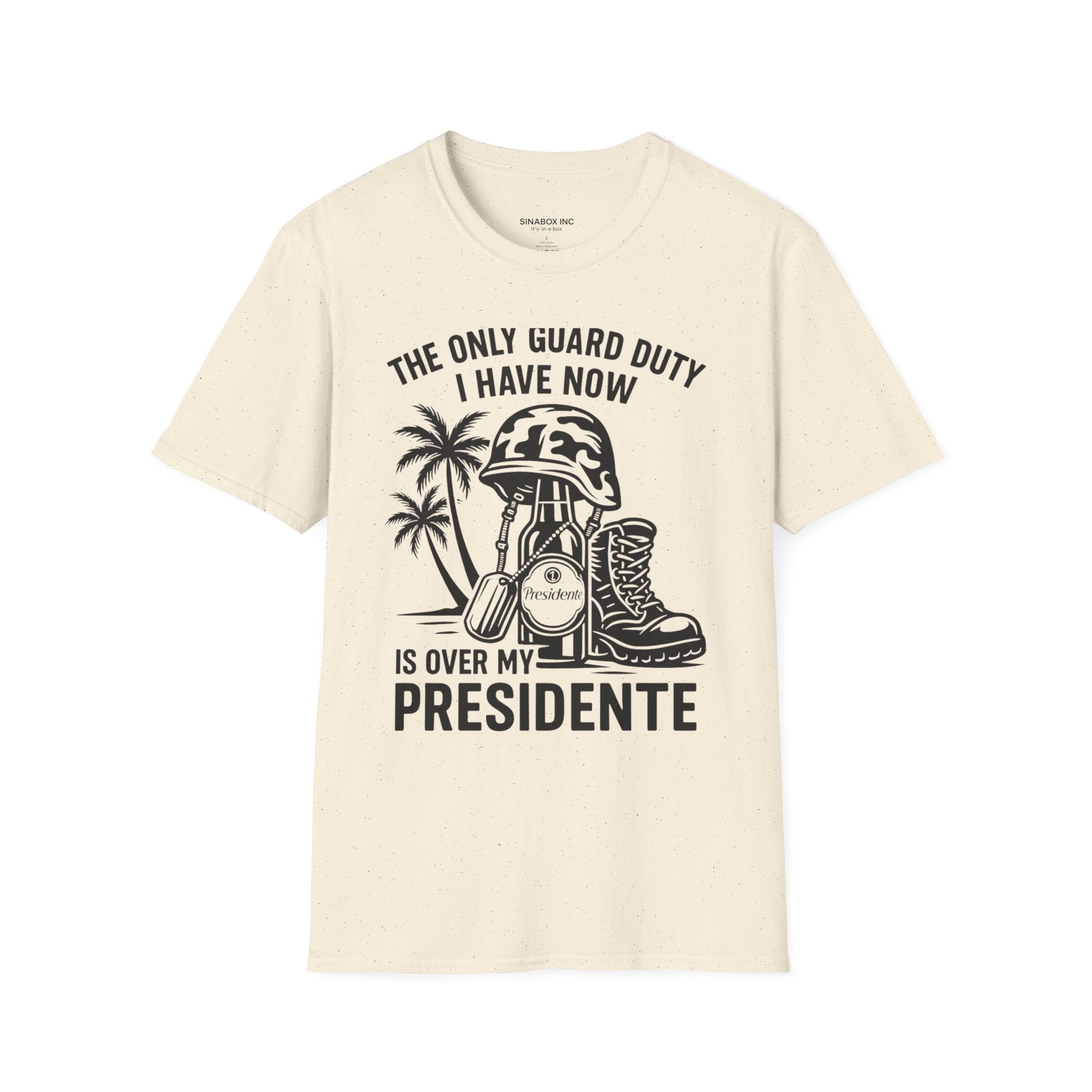Funny Military T-Shirt, Veterans Gift, President Costume Tee, Guard Duty Humor Shirt, Patriotic Apparel, Unisex Graphic Top