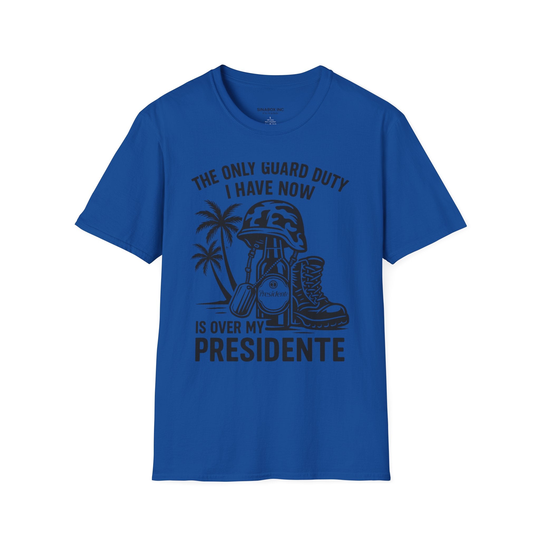 Funny Military T-Shirt, Veterans Gift, President Costume Tee, Guard Duty Humor Shirt, Patriotic Apparel, Unisex Graphic Top