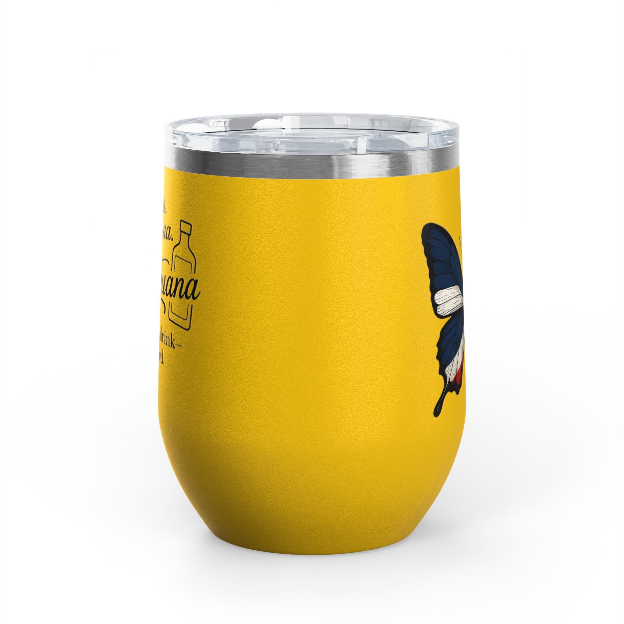 Mamajuana Wine Tumbler – 12oz Insulated Drinkware for Celebrating Life's Moments