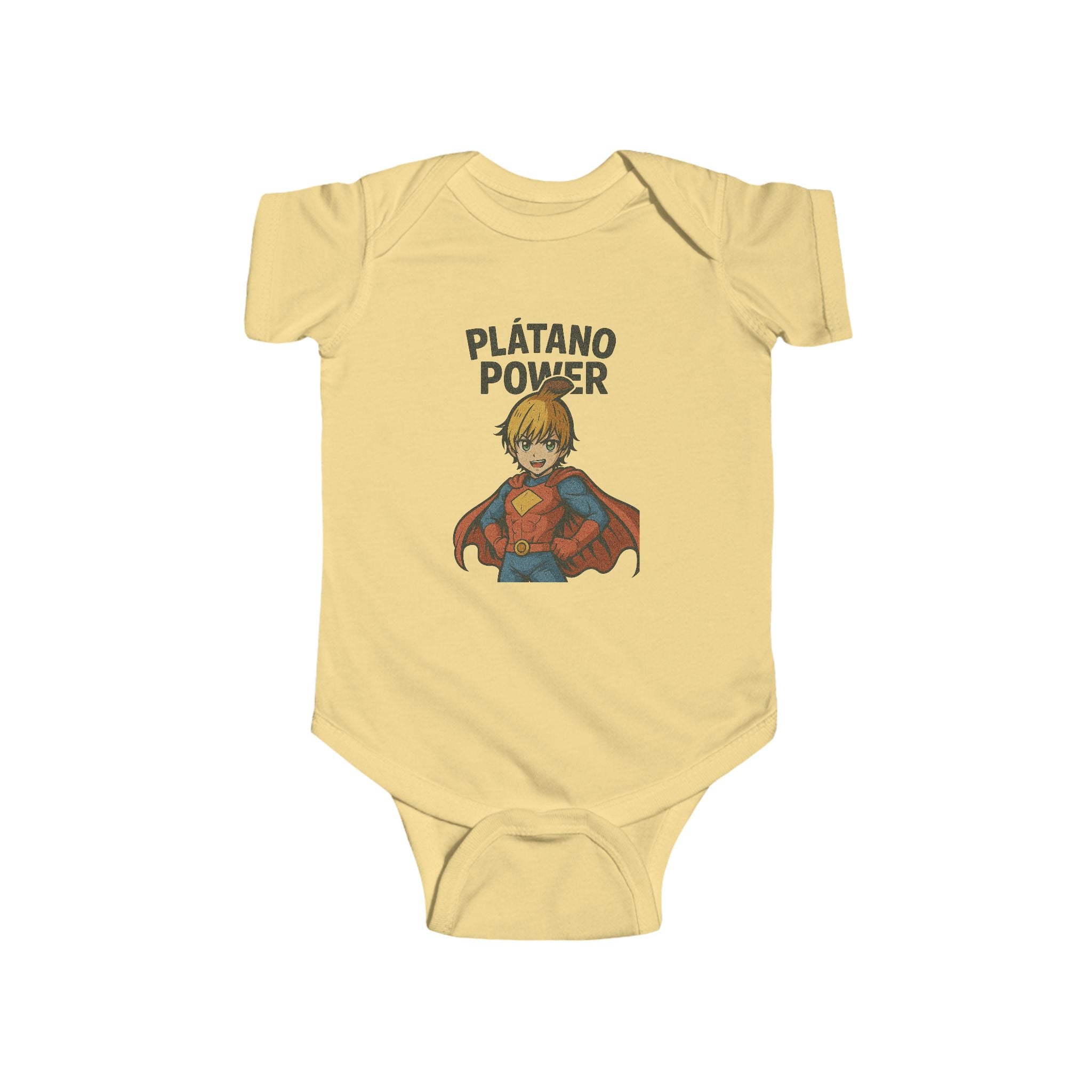 Superhero Baby Bodysuit - 'Plátano Power' Shirt for Infants, Cute Baby Shower Gift, Toddler Clothing, Fun Nursery Decor, Birthday Outfit