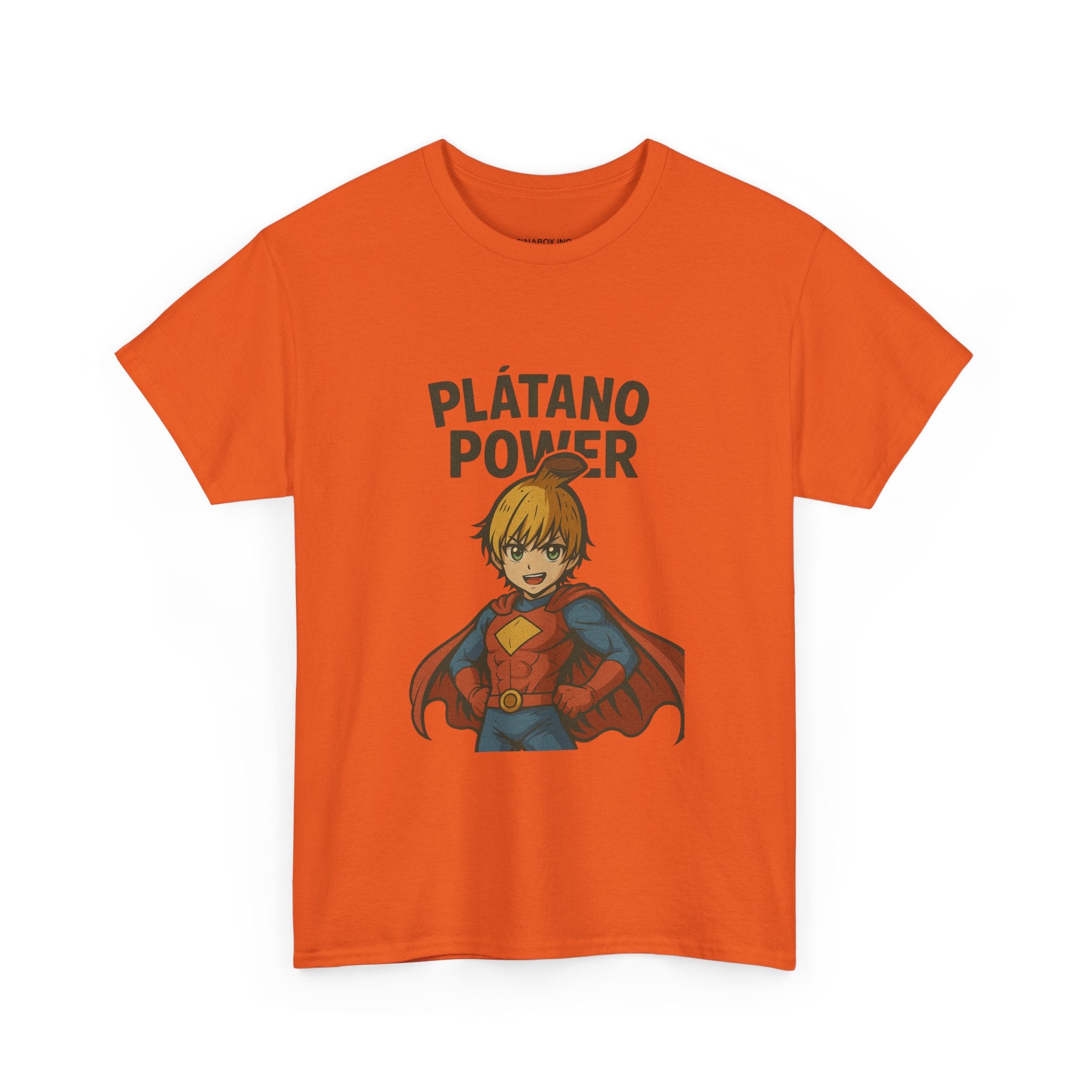 Superhero Plátano Power Tee, Graphic Tee, Unisex Cotton T-Shirt, Fun & Playful Apparel, Gift for Kids & Adults, Birthday Party Wear