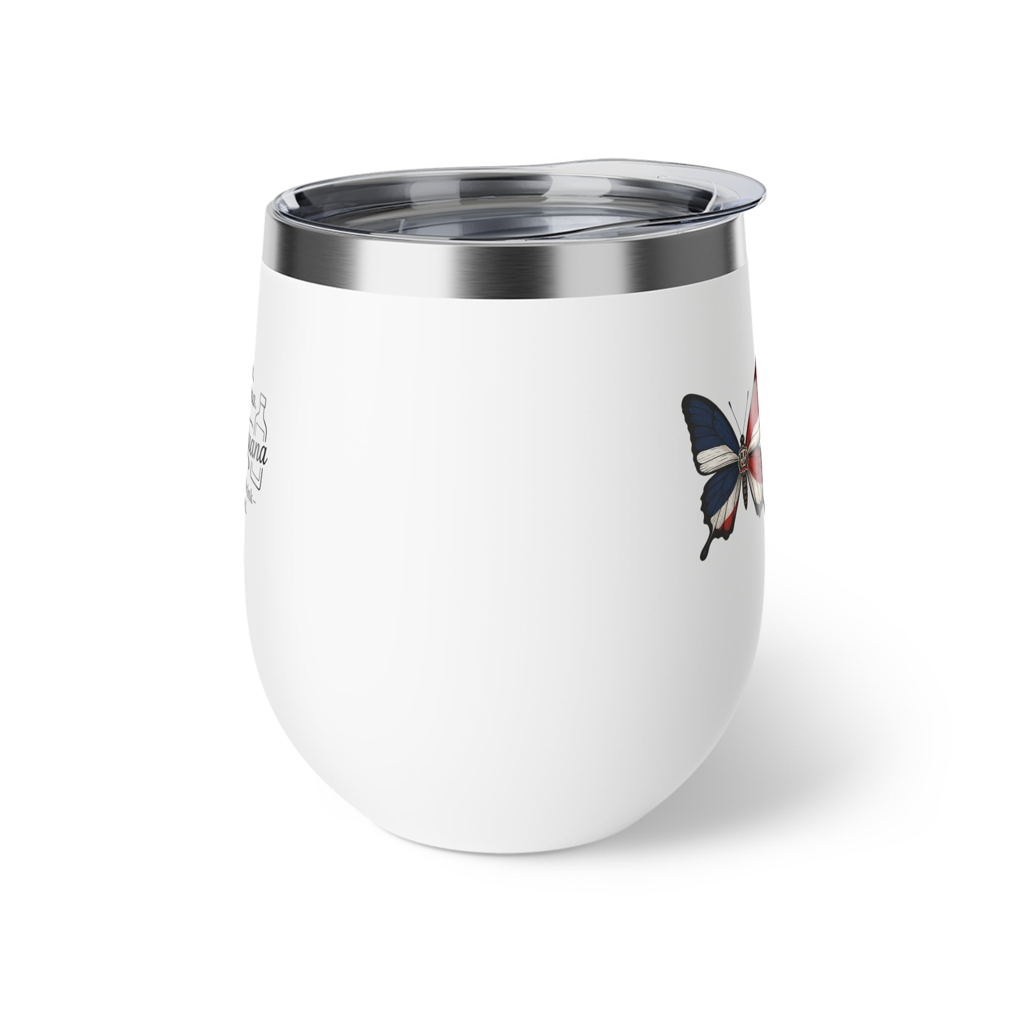 Butterfly and Quotes Insulated Travel Cup