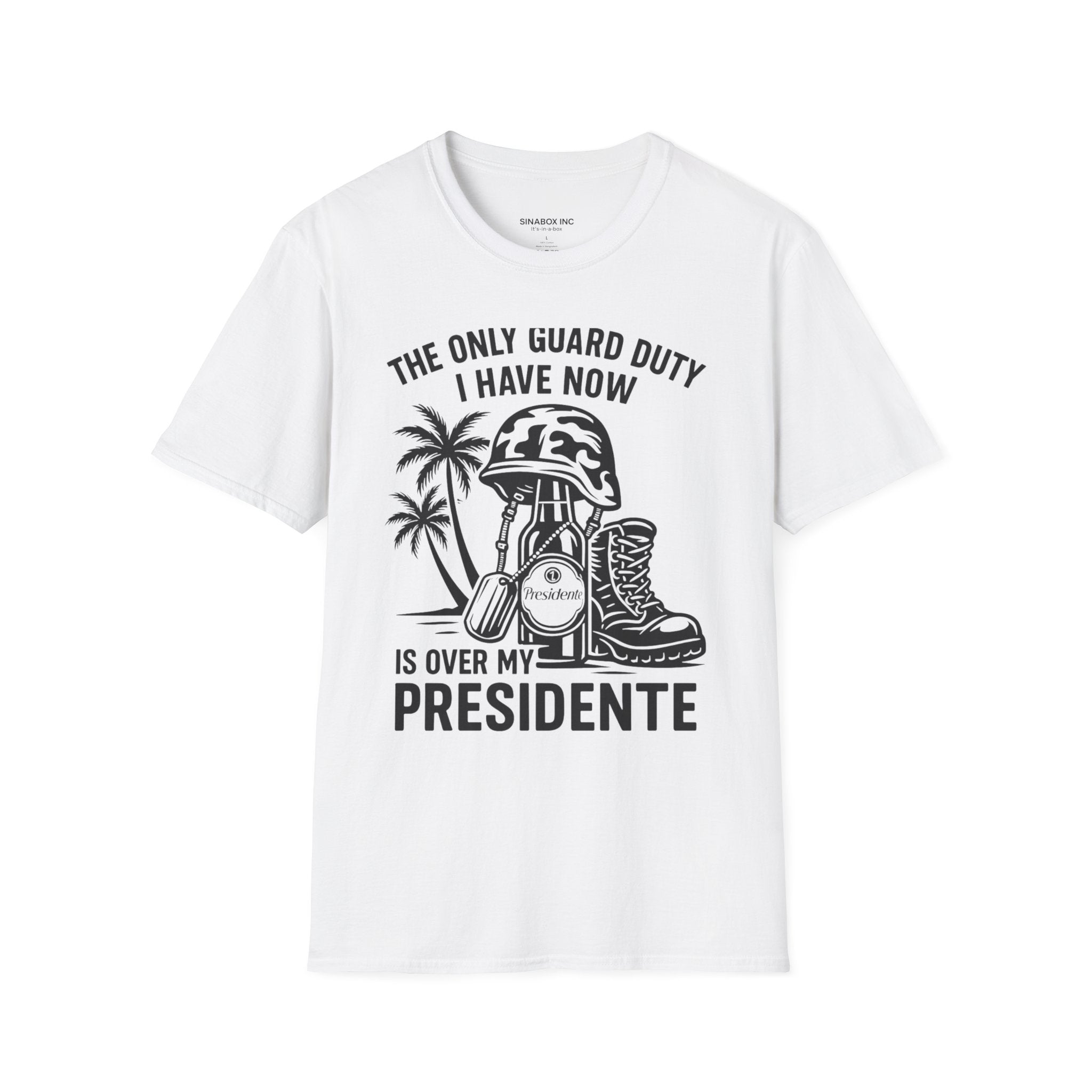 Funny Military T-Shirt, Veterans Gift, President Costume Tee, Guard Duty Humor Shirt, Patriotic Apparel, Unisex Graphic Top