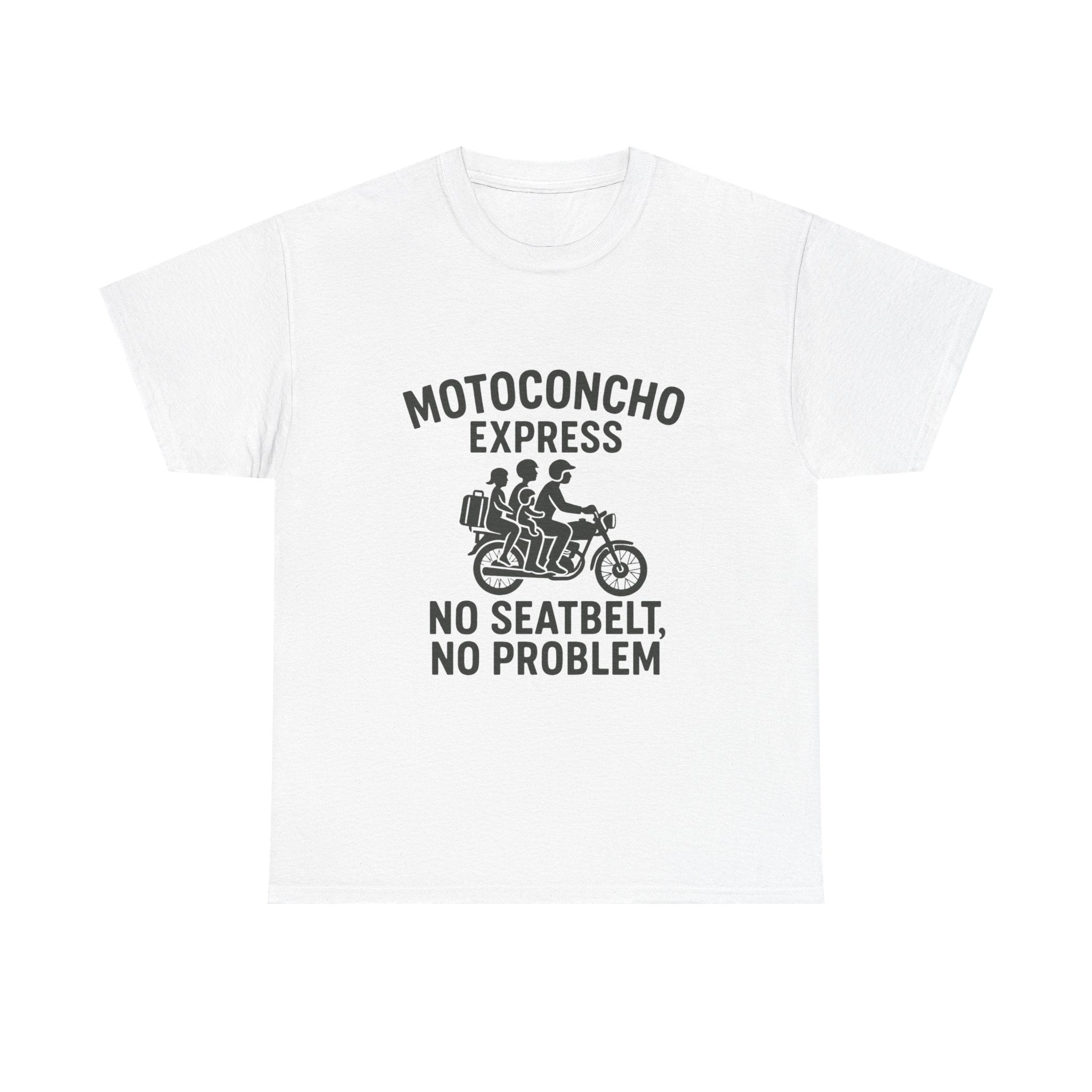 Motoconcho Express Tee, Funny Motorcycle Shirt, Unisex Cotton Tee, Gift for Bikers, Casual Wear for Every Occasion
