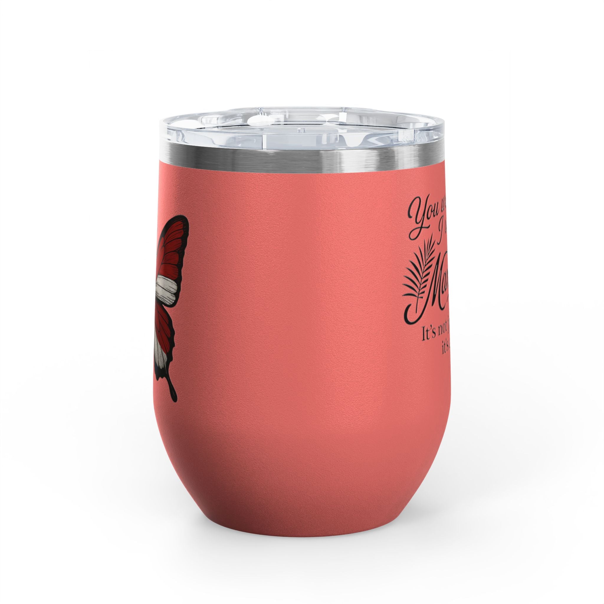 Mamajuana Wine Tumbler – 12oz Insulated Drinkware for Celebrating Life's Moments