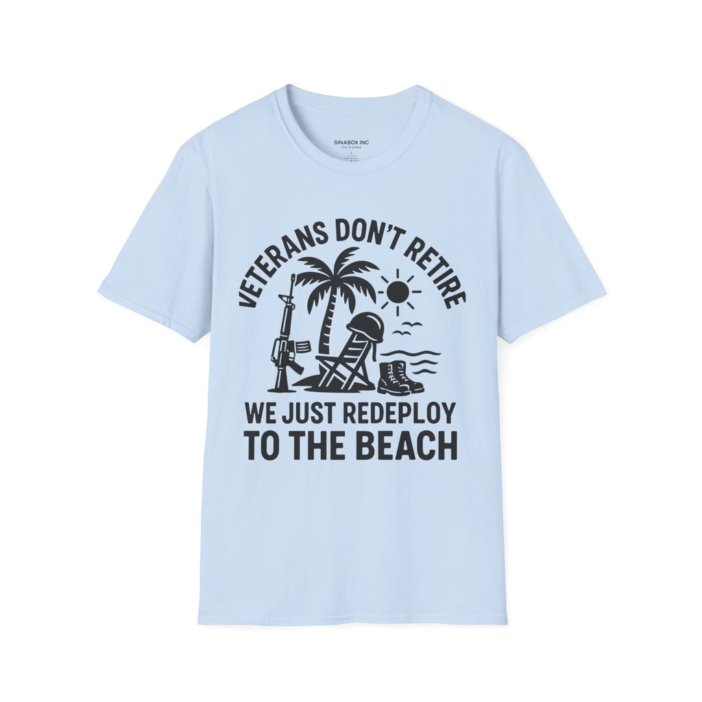 Camiseta playera para veteranos: corte holgado, informal, para verano, regalo para militares jubilados y para vacaciones.