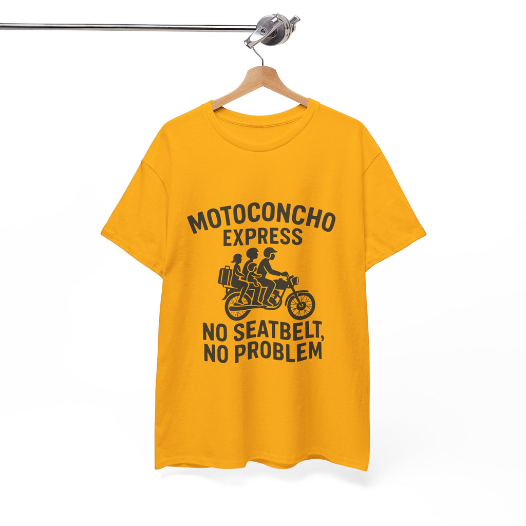 Motoconcho Express Tee, Funny Motorcycle Shirt, Unisex Cotton Tee, Gift for Bikers, Casual Wear for Every Occasion