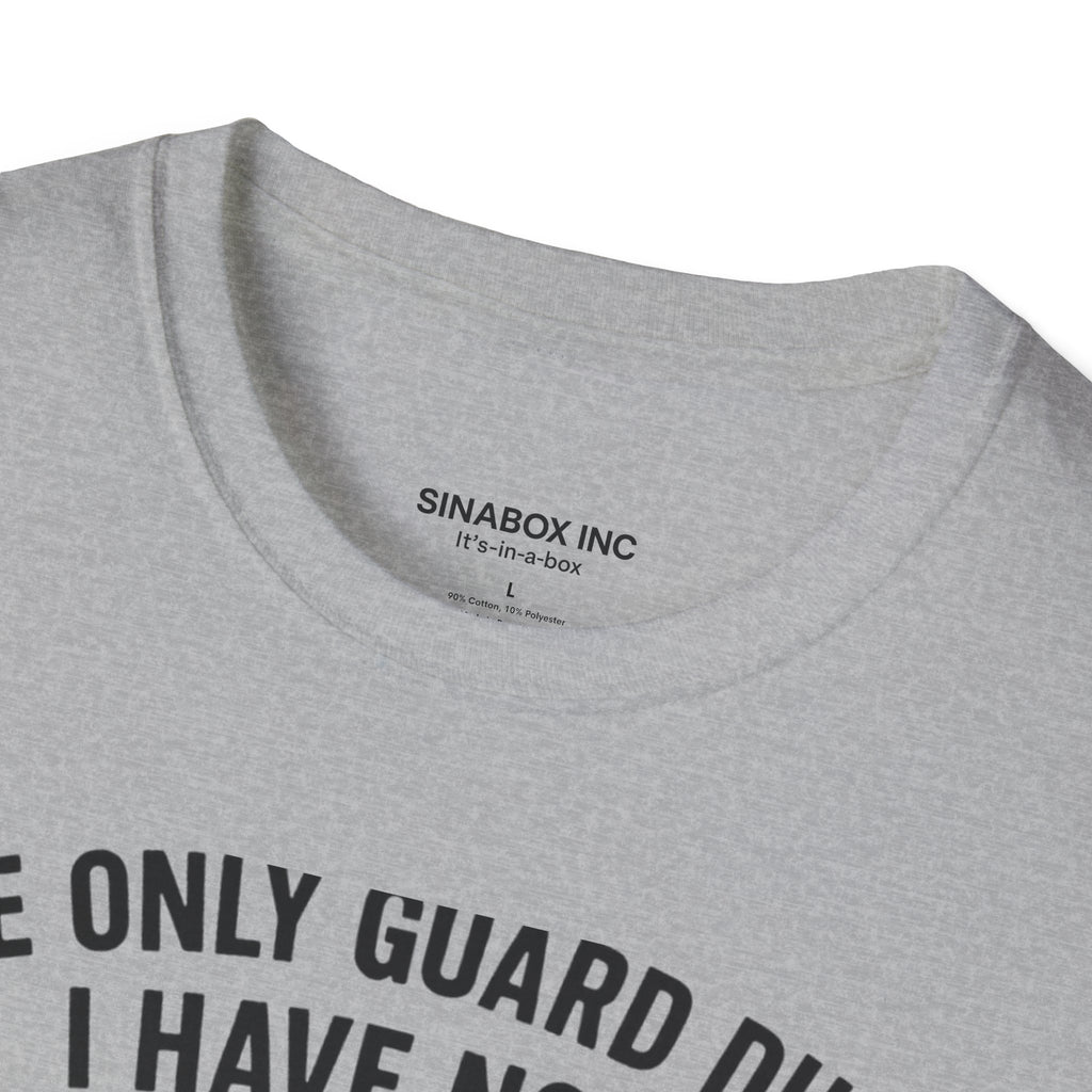 Funny Military T-Shirt, Veterans Gift, President Costume Tee, Guard Duty Humor Shirt, Patriotic Apparel, Unisex Graphic Top